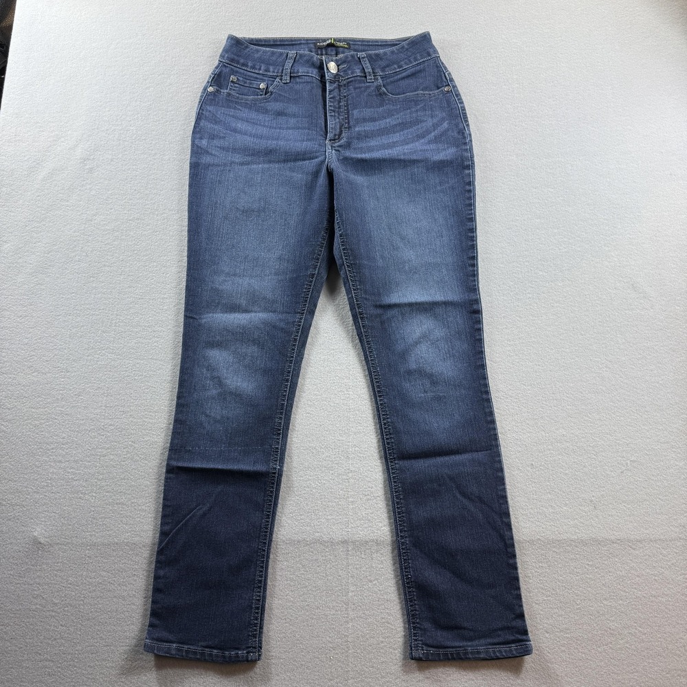 Riders By Lee Jeans Womens‎ 8M Blue Medium Wash Midrise Skinny Stretch 28x28